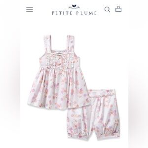 Petite Plume Seashell Girls Pajama Set
